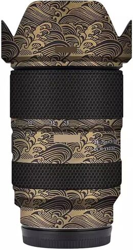 ملصق كاميرا Cap Cap Cap Cap Captics لـ Tamron 28-75mm F2.8 G2 FIT لـ Sony Mount Camera Wrap Wrap Protector Sector F/2.8 28-75 2.8 (Wave Gold) in Kuwait