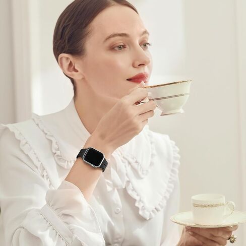 Dirrelo Lace Silicone Band Compatible with Apple Watch Bands Women 40mm 41mm 38mm 44mm 46mm 45mm 42mm 49mm, Soft Solace Wristband Replacement Strap for iWatch Band Series Ultra 10 9 8 SE 7 6 5 4 3 2 1 in Kuwait