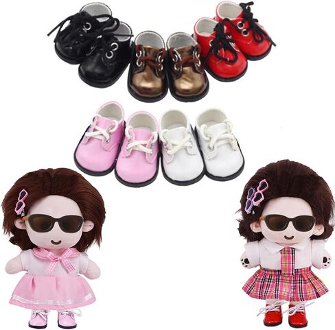3 Pairs Mini Finger Shoes Gnome Shoes, Cute Elf Shoes PU Leather Mini Shoes for Finger Breakdance Fingerboard, 1/8 BJD Doll Shoes Used as Making Shoe Keychain (3 Colors) in Saudi Arabia