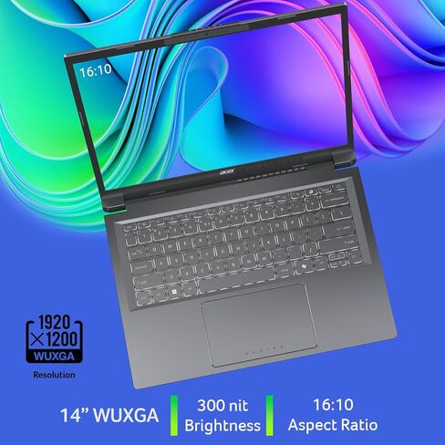Acer Aspire 14 AI Copilot+ PC | 14" WUXGA Display | Intel Core Ultra 7 Processor 256V | NPU: Up to 47 Tops - GPU: Up to 64 Tops | Intel ARC 140V | 16GB LPDDR5X | 1TB SSD | Wi-Fi 6E | A14-52M-72S0 in Saudi Arabia