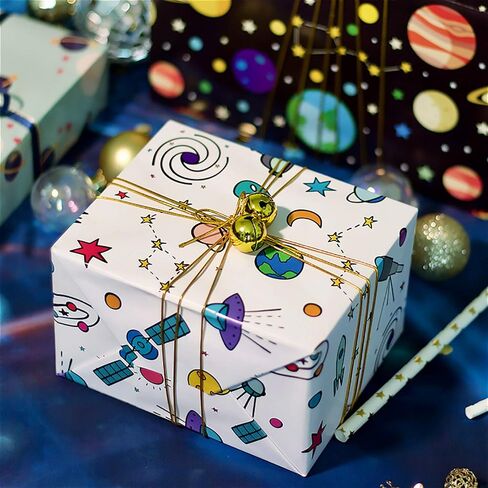 PLULON 6 Sheets Halloween Birthday Gift Wrapping Paper, Gift Wrap Paper for Wedding, Birthdays, Hen Party, Baby Shower Halloween Decorations in Saudi Arabia