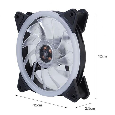 120mm RGB Cooling Fan Mute 6PIN 12V Lighting Fan Desktop PC Chassis Desktop PC Case Quiet Large 6 Pin Radiator(C) in Kuwait