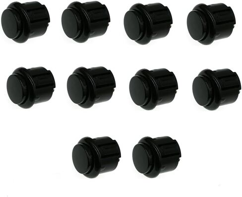 Hohota 10 pack 30mm Game Push Butting Switchs 24mm DIY Pinball Controller Parts (أصفر 30 مم) in Kuwait