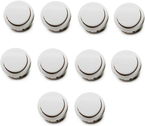 Hohota 10 pack 30mm Game Push Butting Switchs 24mm DIY Pinball Controller Parts (أصفر 30 مم) in Kuwait