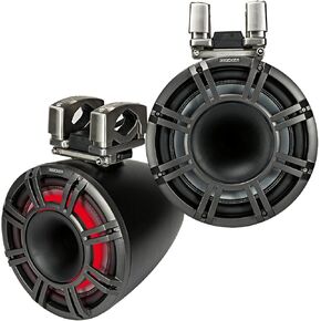 Kicker KMTC114 11" Horn-Loaded Wake Tower Speaker System in Black, Pair, 4-Ohm