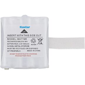 KASTAR 2-PACK BATT6R بطارية 4.8 فولت 1000 مللي أمبير في الساعة استبدال Midland Batt-6R ، Batt6R ، AVP-8 ، AVP8 ، LXT-112 ، LXT112 ، LXT-276 ، LXT276 ، LXT-300 ، LXT-314 ، LXT-317 ، LXT-318 ، LXT-319 ، LXT-320 ، LXT-322 ، LXT-322 ، LXT-320 ، LXT-323 in Kuwait