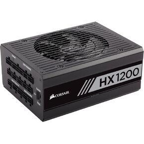 CORSAIR HX Series, HX1200, 1200 Watt, 80+ Platinum Certified, Fully Modular Power Supply (Renewed)
