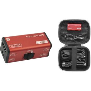 Sipeed NanoKVM-USB Operations Maintenance Server Tool Kit, Multi-Device Collaboration, Finger-sized 4K USB KVM for Server SBCs, USB A Switcher 1080P Video Capturer, 4K HDMI IN/Loop Out (KVM Full Kit3)