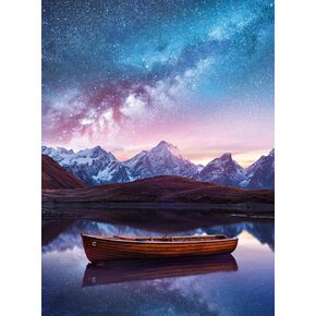 Buffalo Games - blanc - Calm Boat - 300 Large Piece Jigsaw Puzzle for Adults Challenging Puzzle Perfect for Game Nights - 300 Large Piece Finished Puzzle Size is 21.25 x 15.00
