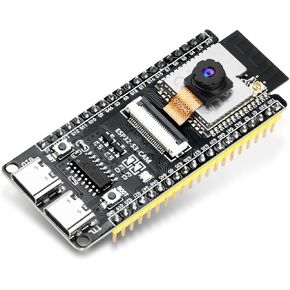 3Pcs ESP32-S3-CAM Development Board with OV2640 Camera, ESP32-S3-WROOM N16R8 Module with Dual Type-C Interface Support Wi-Fi and Bluetooth MCU Microcontroller for IoT, DIY and AI Project