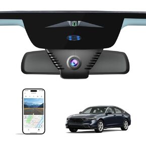 Front 4K Dash Cam for Honda Accord 2023 2024 2025 Hybrid LX Sport EX Touring EX-L (Gen11),OEM-Style,Loop Recording,Easy Installation,WiFi & App,64G Card