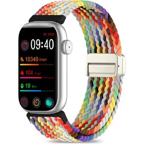 16mm Nylon Band Compatible with FITVII HM08/MorePro HM08, Magnetic Buckle Braided Strap Compatible with FITVII Amzhero-Runfit D26/KALINCO