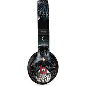 Skinit Decal Audio Skin Compatible with Beats Solo 3 Wireless - Originally Designed Crow and Moon Phases by Sarah Richter Design