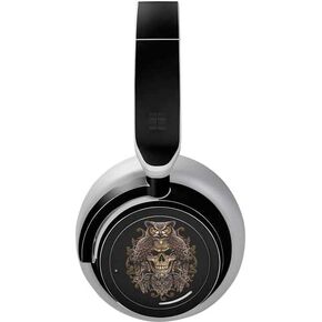 Skinit Skinit Audio Audio Skin متوافق مع سماعات الرأس السطحية - جمجمة مصممة في الأصل وبومة بواسطة Sarah Richter Design
