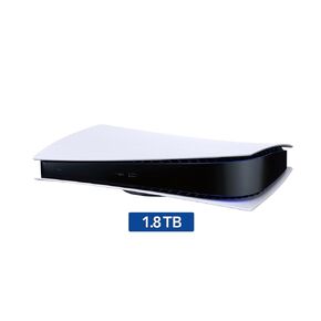 PlayStation 5 Digital Version with 1.8TB SSD Storage, Console Only - PS5 Gaming System, White