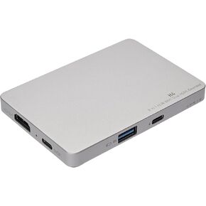 ROYY H4 Laptop Screen Extension - 8 in 1 HUB with Dual HDMI Extended, 2 HDMI(4K @60Hz),3 USB A&C 3.0 Ports Hub for Dell/HP/Lenovo