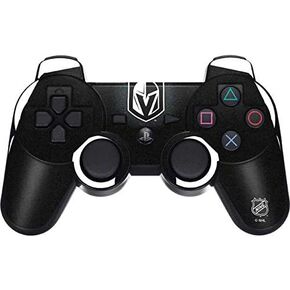 Skinit Decal Gaming Skin for PS3 Dual Shock Wireless Controller - Officially Licensed NHL Vegas Golden Knights Black Background Design