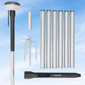 9.3ft Ground Pole Mount Kit, for Luba 2 AWD Series, for YUKA 1000 & 2000, for YUKA 1500(2024), for YUKA 2000(2024), Compatible with RTK Antenna