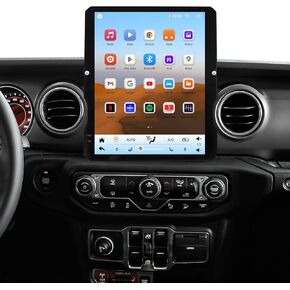 12.1 "Qled Radio لجيب Wrangler JL Unlimited 4xe Upgrade ، Fit 2018-2023،8core CPU ، Carplay Android Auto جاهزة ، دعم 4G LTE ، ستيريو شاشة اللمس ، دعم كاميرا OEM