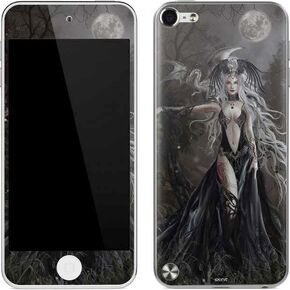 Skinit Decal MP3 Player Skin Compatible with iPod Touch (5th Gen&2012) - Originally Designed Gothic Princess with Silver Dragon by Nene Thomas Design