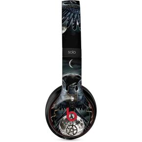 Skinit Decal Audio Skin Compatible with Beats Solo 2 Wireless - Originally Designed Crow and Moon Phases by Sarah Richter Design