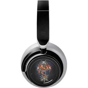 Skinit Skinit Audio Audio Skin متوافق مع سماعات السطح - مصممة أصلاً Dragon & Skull Cross بواسطة Sarah Richter Design