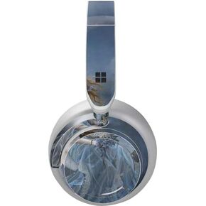 Skinit Skinit Audio Audio Skin متوافق مع سماعات الرأس السطحية - تم تصميمها في الأصل مع القطة السوداء التي تجلس على القمر بواسطة تصميم Nene Thomas