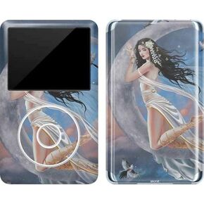 Skinit Decal MP3 Player Skin Compatible with iPod Classic (6th Gen) 80GB - Originally Designed Fairy on Moon with Birds by Nene Thomas Design