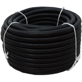 HydroMaxx® Flexible Polyethylene LDPE Non-Split Corrugated Wire Loom Tubing (Black, 1" Dia x 100 ft)
