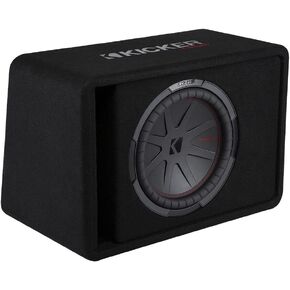 Kicker 48VCWR122 CompR Series 500W RMS 2 Ohm Vented Loaded Subwoofer Enclosure (Renewed)