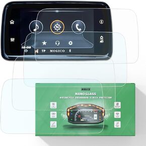 Nano Glass Dashboard Screen Protector for Harley Davidson Boom Box GTS 2019+ Radio 6.5" GPS Touch Display Film - (2 Ultra Clear + 2 Anti Glare) 9H Anti-Scratch | UV Shield | Bubble-Free Fit