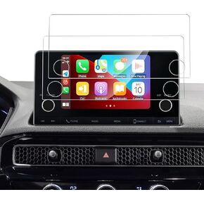 2-Pack Screen Protector Compatible with Honda Civic (LX/EX/EX-L/Sport/Sport Hybrid) 2022 2023 2024 2025 7" Touchscreen, [HD Clarity] [9 Hardness] [Anti-Scratch] Tempered Glass for Navigation