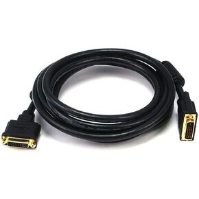 Monoprice 102406 10-Feet 28AWG Dual Link DVI-D M/F Extension Cable, Black