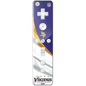 Skinit Decal Gaming Skin Compatible with Wii Remote Controller - Officially Licensed NFL Minnesota Vikings Design