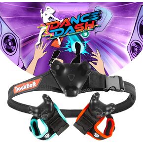 Rebuff Reality Trackstraps Elite Bundle + Dance Dash Full Game Steam Key, Compatible with Vive Trackers 2.0&3.0, HTC Vive Ultimate Tracker, Tundra Tracker (Tracker Sold Separately)