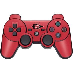 Skinit Decal Gaming Skin Compatible with PS3 Dual Shock Wireless Controller - Officially Licensed College Aztecs Red Logo Design