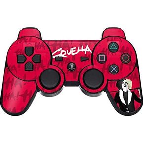 Skinit Skinit Gaming Gaming Skiner مع PS3 Dual Shock Wireless Controller - تصميم Disney Cruella Cruella المرخص رسميًا