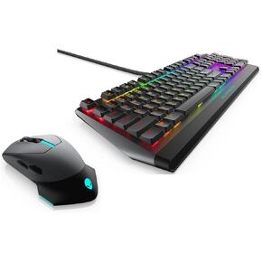 New Mechanical Low-Profile RGB Keyboard 510K AW510K with 610M Wired/Wireless Gaming Mouse AW610M for Aurora R11 Aurora R10 Area 51m R2 M17 R3 Plus Best Notebook Pen Light - Lunar Light (Lunar Light)