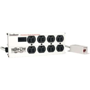 TRIPP LITE ISOBAR 8 OUTLET RUSTERGE POWERTARD BOWN مع مفتاح بعيد ، سلك 12 قدمًا ، قابس الزاوية اليمنى ، المعادن ، وتأمين بقيمة 50000 دولار (ISOBAR8RM)