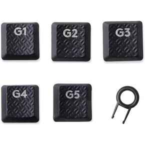 Texture Tactility Backlit Keycaps G1 G2 G3 G4 G5 Keys Replacement for Logitech G813 G815 G913 G915 TKL RGB Mechanical Gaming Keyboard Keycaps Black