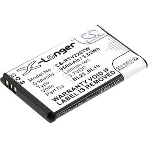 Cameron Sino Battery for Retevis DT22 ، RT15 ، RT19 ، RT22 ، RT22S ، RT619 ، RT622 PN: RETEVIS BL19 ، BL22 950MAH / 3.52WH
