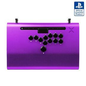 Victrix pro fs eSports PlayStation Fight Stick for PS4 ، PS5 ، الكمبيوتر الشخصي ، ألومنيوم متين ، أزرار Sanwa Denshi ، منحدر معصم المعصم المريح ، عصا التحكم القابلة للفصل ، درجة البطولة للألعاب القتالية (الأرجواني) (متجدد)