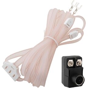 FM Dipole Antenna 300 Ohm T Shape FM Antenna + 300 Ohm to 75 Ohm Adapter Transformer (Push-On F Type Balun) Kit for Yamaha Sony Sharp JVC Denon Marantz Radio Stereo Tuner Receiver