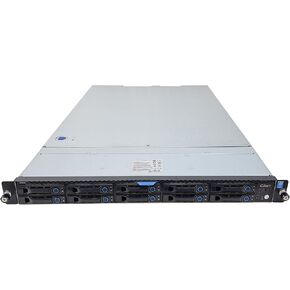 QCT Quantagrid D51B-1U NVME 10x SFF ، 2x XEON E5-2623 V3 3.0GHz 4-CORE CPU ، ذاكرة 512GB ، LSI 3108 ، صواني 10x ، 10 جيجابت ، القضبان (متجددة)