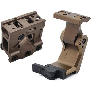 FTC QD Flip Up Machifier Scope Mount & Red Dot Riser Mount Combo ، مناسب لـ G33 G45 G45 3x Mirco6x Magnifier & T1 T2 Red Dot Sight