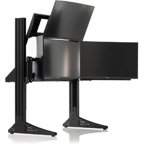 Playseat Triple Monitor Stand XL Multi3 | Floor TV Stand for up to 4 Screens | Supports TVs and PC Monitors | Sturdy & Stable | Height & Distance Easily Adjustable