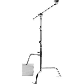 Matthews 40 Inch Century Stand with Sliding Leg, Grip Head, Arm, Maximum Height 10.5 feet , Supports 22 lbs., Chrome
