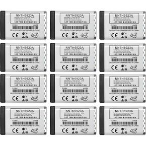 (12PCS) NNTN6923A Battery SNN5705C [2025 New Version] for Motorola DTR410 Battery DTR510 DTR550 DTR620 DTR650 MTH650 MTH800 I730 V60I i355 i365 NTNN5706A NNTN4655B SNN5706A SNN5706B