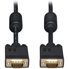 VGA Coax Monitor Cable High Resolution HD15 M-M 20 ft.