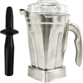 Stainless Steel Container 48oz,Compatible with Vitamix All Full-Size Vitamix Blenders G series, Pro Series, Commercial Series, BPA Free 1 Year Warranty